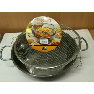 FRIGGITRICE INOX CON GRIGLIA CM 23