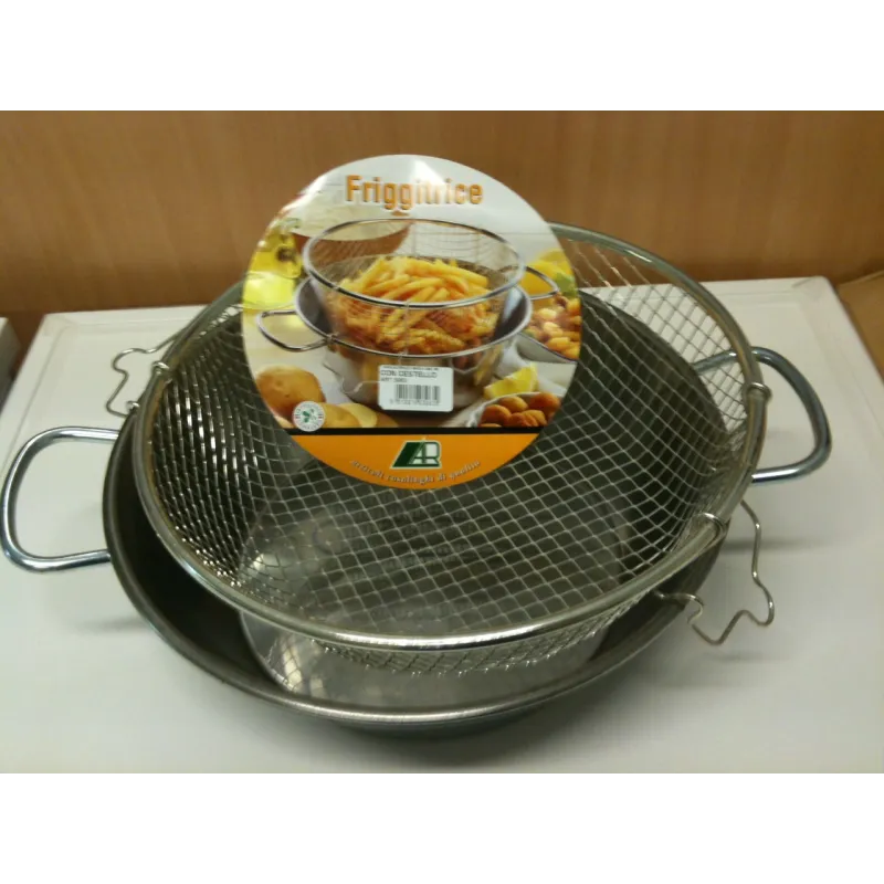 FRIGGITRICE INOX CON GRIGLIA CM 23