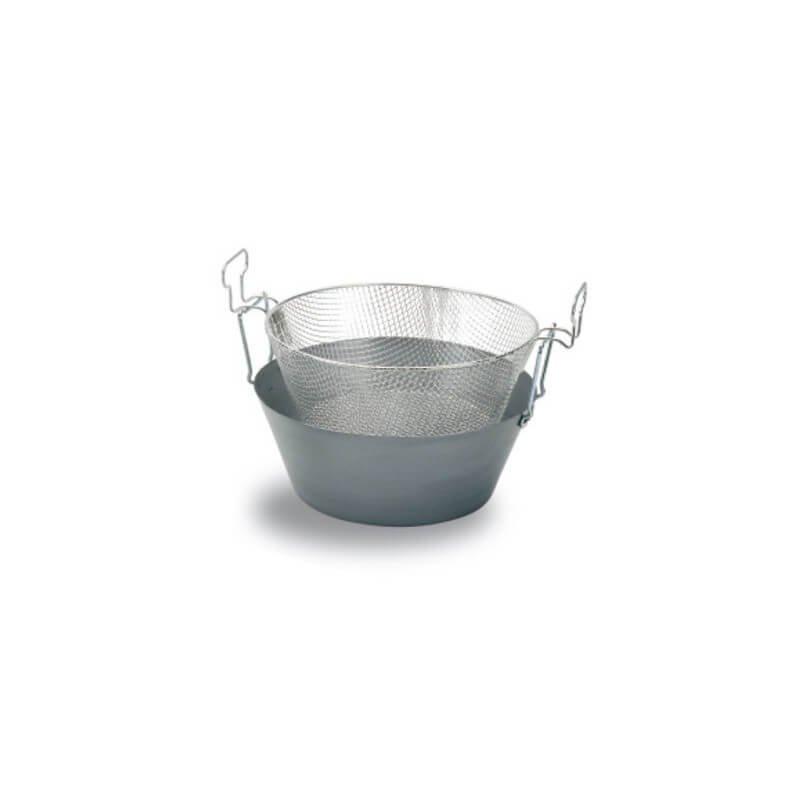 Friggitrice in Ferro LAR 46 cm con Griglia – Professionale | Mosconi Tirano