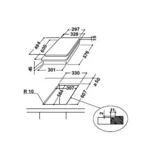 KitchenAid KHDI3040 Piano cottura Induzione 30cm