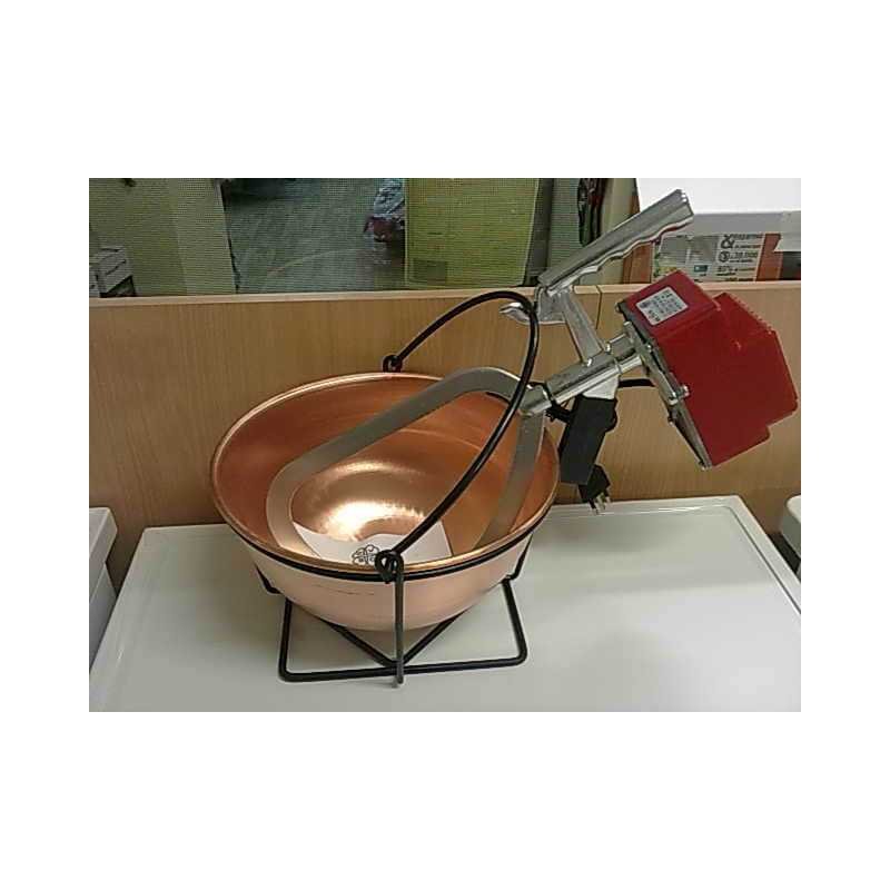 Paiolo elettrico polentina OVBC rame 34cm Maxi Comunità per feste e sagre