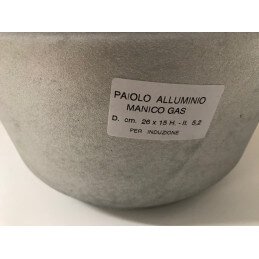 Paiolo Polenta Alluminio Pesante Fuso 26cm per Induzione – Made in Italy | Mosconi