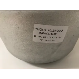 Paiolo Polenta Alluminio Induzione 26cm