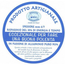 Paiolo Polenta Alluminio Pesante Fuso 26cm per Induzione – Made in Italy | Mosconi