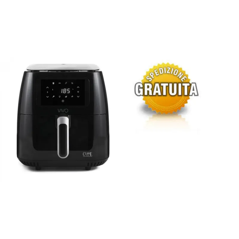 FRIGGITRICE AD ARIA 6,5 Litri Nero Lucido| VIVO Air Fryer