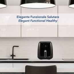 Friggitrice ad Aria VIVO Air Fryer 6,5 Litri Nero Lucido – Per Famiglie | Mosconi Tirano