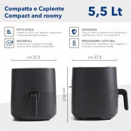 Friggitrice VIVO 5,5L caratteristiche