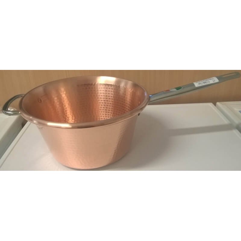 Paiolo Polenta Rame 26cm 1 Manico per Induzione LAR – Made in Italy