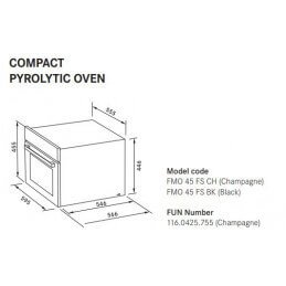 Forno Incasso Franke FMO 45 FS Champagne – TFT Touch | Mosconi Tirano