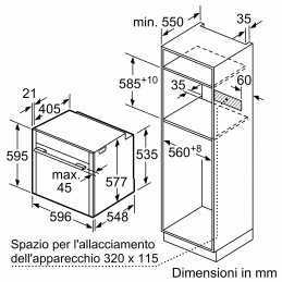 Forno da incasso a vapore B47FS22N0