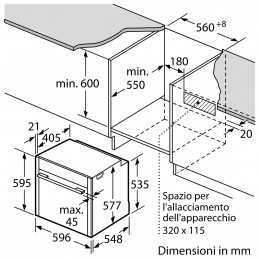 Forno da incasso a vapore B47FS22N0