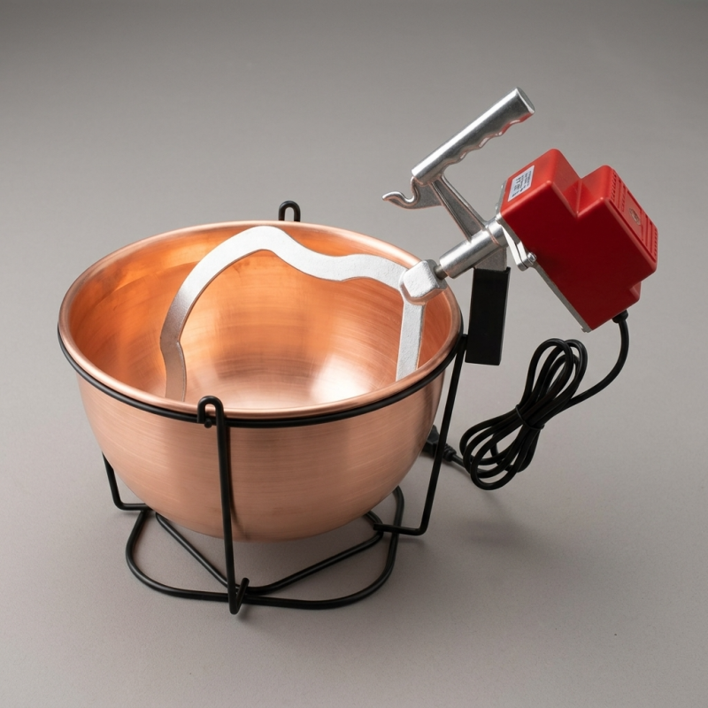 Paiolo elettrico polentina OVBC Officine Valtromplina rame 34cm Maxi Comunità per feste e sagre