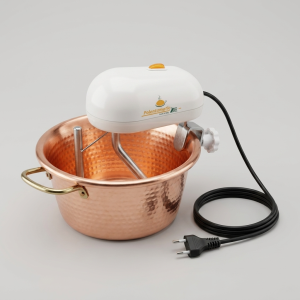 Paiolo elettrico LAR Polentamatic 26cm rame con fondo per induzione