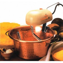 Paiolo elettrico LAR Polentamatic 30cm rame per polenta familiare e comunitaria