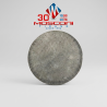 Pietra ollare 40cm per barbecue vista laterale spessore 2cm vista inferiore