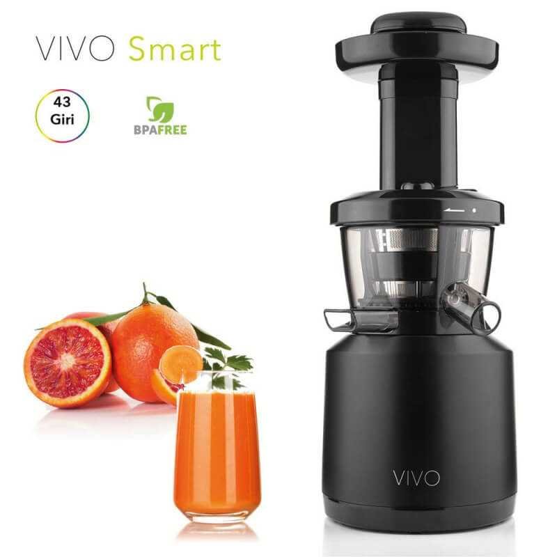 VIVO Smart Slow Juicer estrattore a freddo nero opaco – Classe Italia
